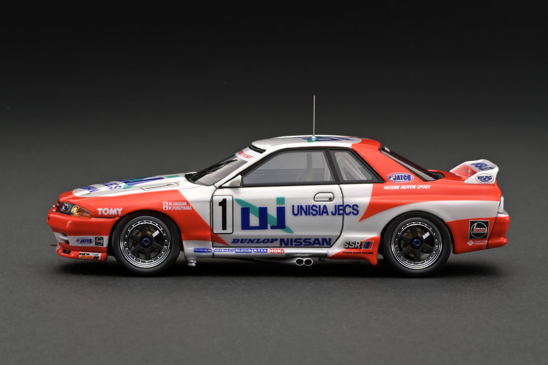 [Preorder] Ignition Model 1:43 UNISIA JECS SKYLINE (#1) 1993 JTC With Mr. Hasemi