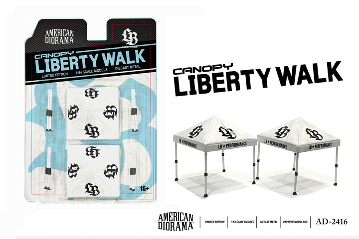 American Diorama 1:64 Liberty Walk Canopy Set (Set of 2) AD-2416