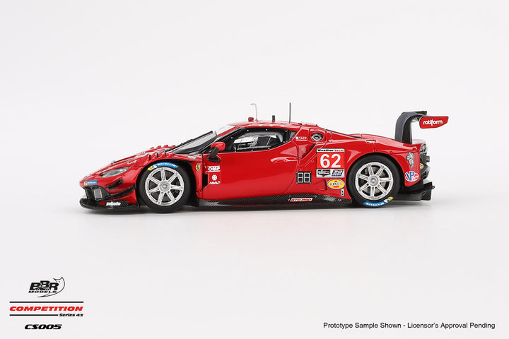 [Preorder] BBR 1:43 Ferrari 296 GT3 #62 Risi Competizione 2023 IMSA Daytona 24 Hrs. CS005