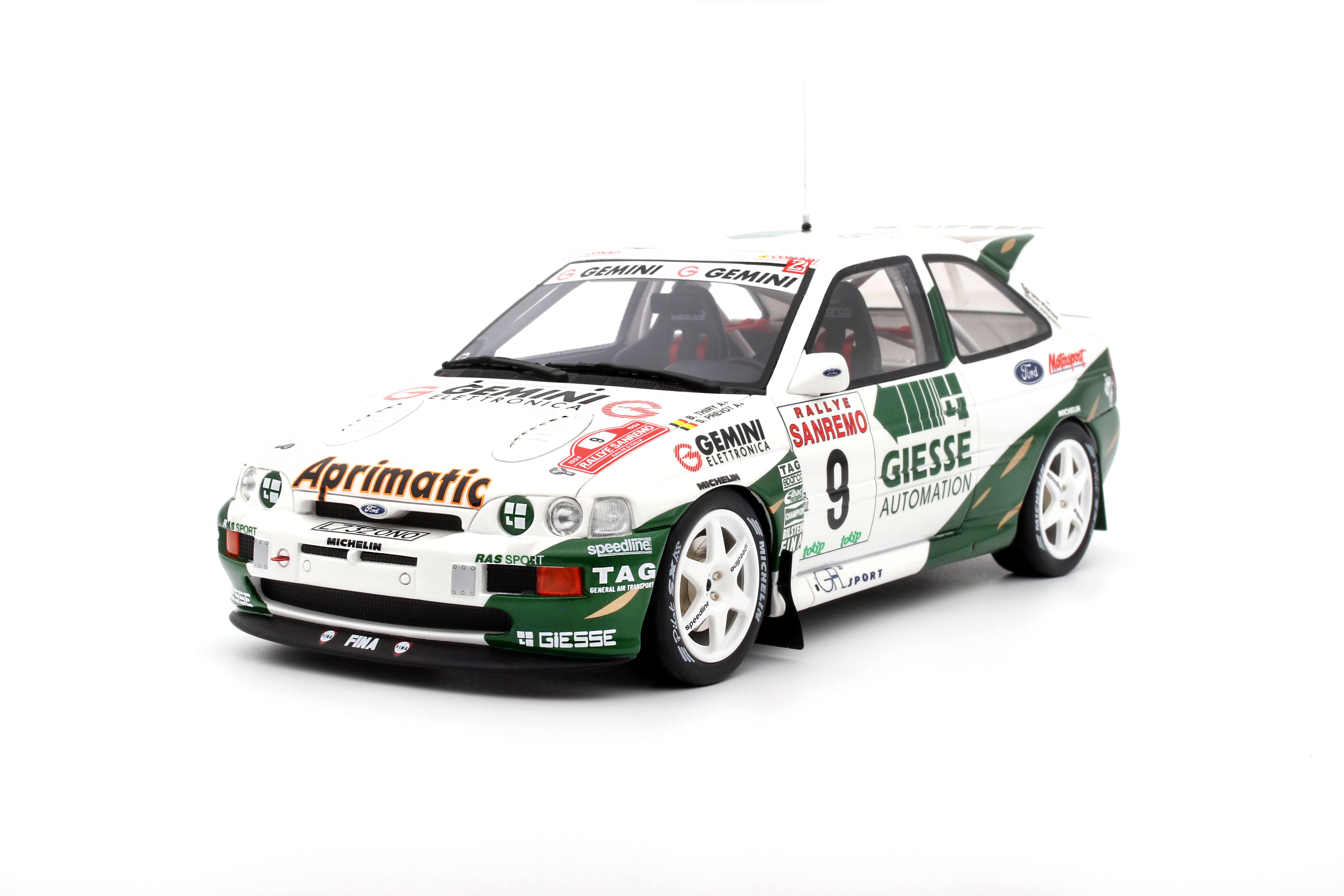 OttO 1:18 FORD ESCORT RS COSWORTH GR.A WHITE B. THIRY SAN REMO