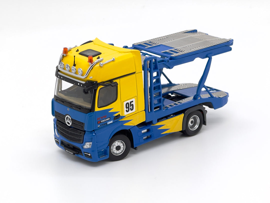 [Preorder] Unique Model 1:64 Mercedes-Benz Actros Double Deck Transporter Spoon Livery