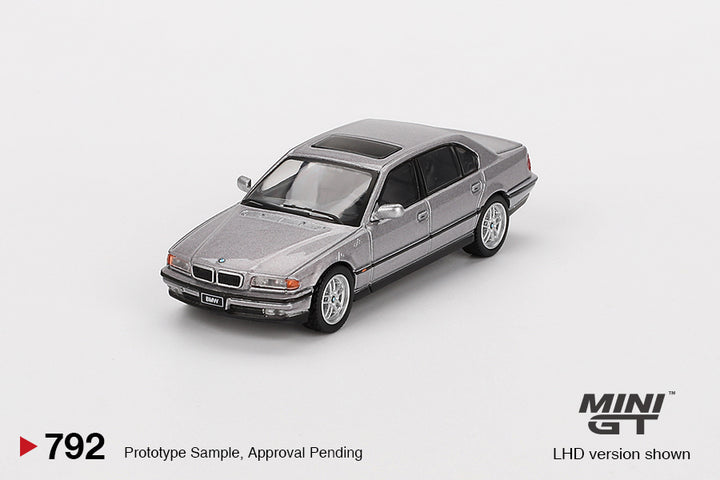 [Preorder] Mini GT 1:64 BMW 750IL Aspen Silver Metallic MGT00792