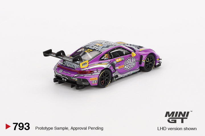 [Preorder] Mini GT 1:64 Porsche 911 GT3 R #27 HubAuto Racing  2023 FIA GT World Cup 70th Macau Grand Prix MGT00793