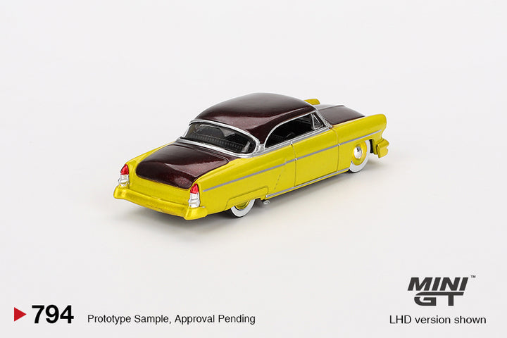 [Preorder] Mini GT 1:64 Lincoln Capri Hot Rod 1954 Lime Yellow MGT00794