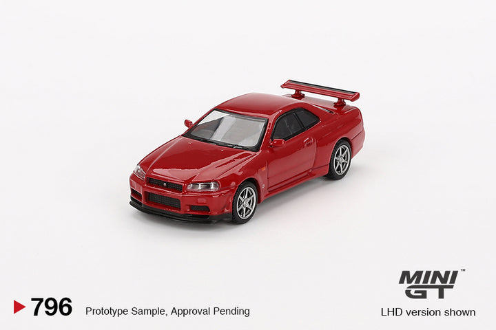 [Preorder] Mini GT 1:64 Nissan Skyline GT-R (R34) V-Spec Active Red MGT00796