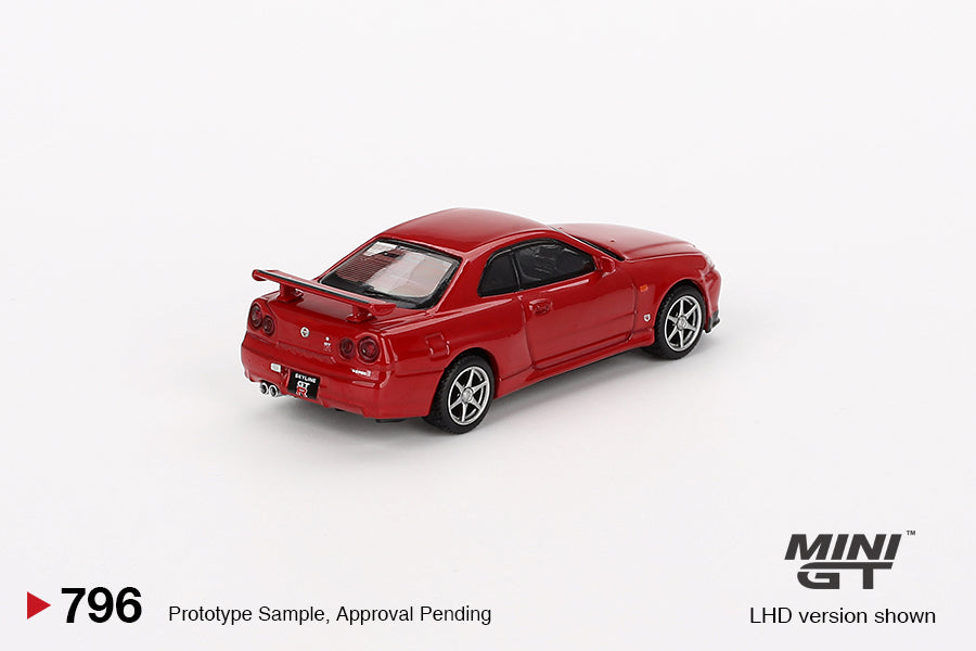 [Preorder] Mini GT 1:64 Nissan Skyline GT-R (R34) V-Spec Active Red MGT00796