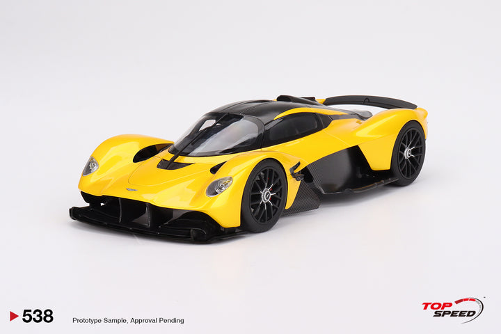 [Preorder] Topspeed 1:18 Aston Martin Valkyrie  Sunburst  Yellow TS0538