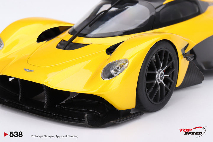 [Preorder] Topspeed 1:18 Aston Martin Valkyrie  Sunburst  Yellow TS0538