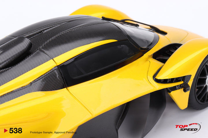 [Preorder] Topspeed 1:18 Aston Martin Valkyrie  Sunburst  Yellow TS0538