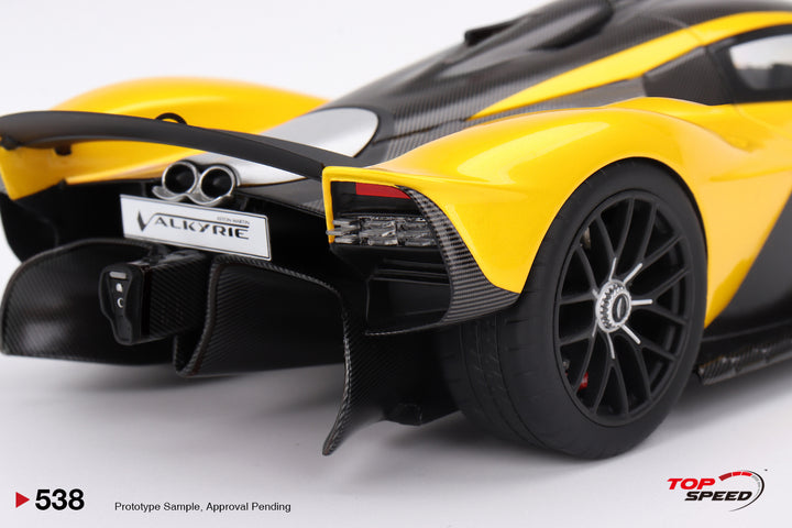 [Preorder] Topspeed 1:18 Aston Martin Valkyrie  Sunburst  Yellow TS0538