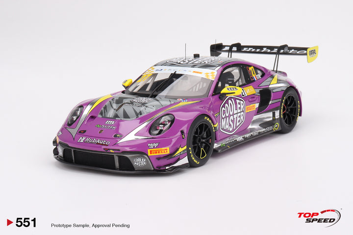 [Preorder] TOPSPEED 1:18 Porsche 911 GT3 R #27 HubAuto Racing  2023 FIA GT World Cup 70th Macau Grand Prix TS0551