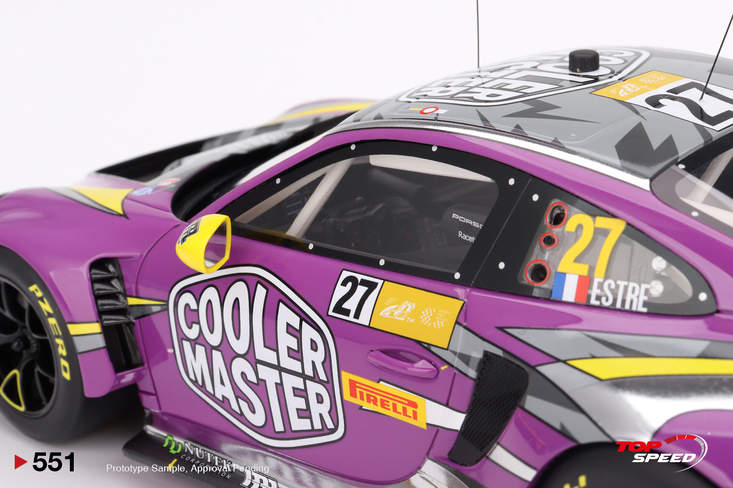 TOPSPEED 1:18 Porsche 911 GT3 R #27 HubAuto Racing 2023 FIA TOPSPEED 1:18 Porsche 911 GT3 R #27 HubAuto Racing 2023 FIA