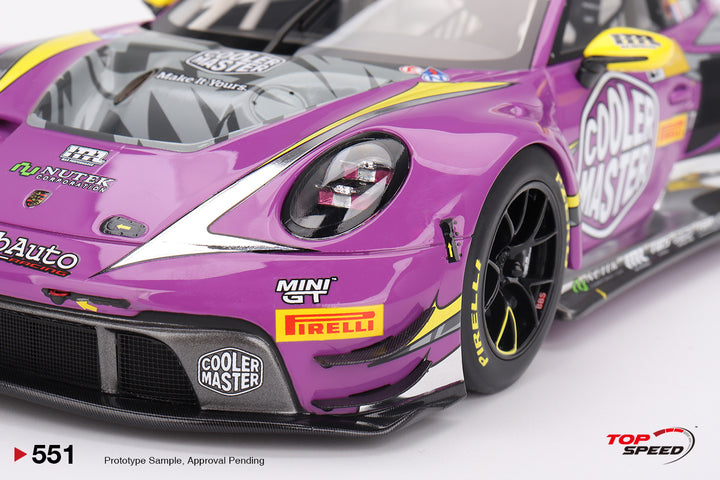 [Preorder] TOPSPEED 1:18 Porsche 911 GT3 R #27 HubAuto Racing  2023 FIA GT World Cup 70th Macau Grand Prix TS0551