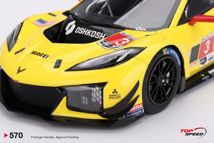 [Preorder] Topspeed 1:18 Chevrolet Corvette Z06 GT3.R #3 Corvette Racing by Pratt Miller Motorsports  2024 IMSA Daytona 24 Hrs. TS0570