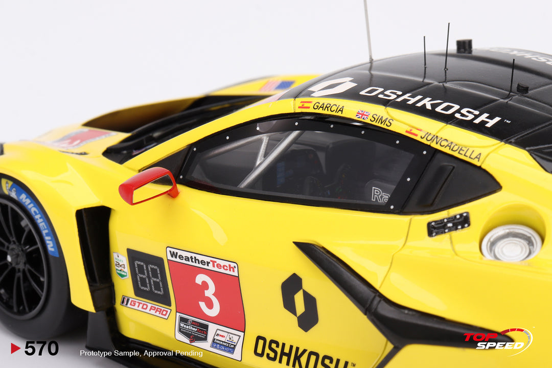 [Preorder] Topspeed 1:18 Chevrolet Corvette Z06 GT3.R #3 Corvette Racing by Pratt Miller Motorsports  2024 IMSA Daytona 24 Hrs. TS0570