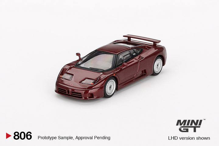 [Preorder] Mini GT 1:64 Bugatti EB110 GT Dark Red Metallic MGT00806