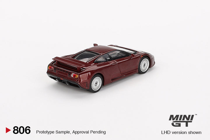 [Preorder] Mini GT 1:64 Bugatti EB110 GT Dark Red Metallic MGT00806