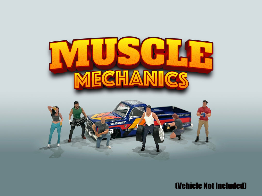 [Preorder] American Diorama 1:64 Figures Muscle Mechanics Set