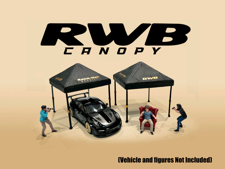 [Preorder] American Diorama 1:64 RWB Canopy Set (Set of 2) AD-2418