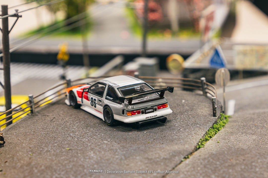 [Preorder] Tarmac Works 1:64 Toyota Sprinter Trueno AE86 Widebody TRD - Silver