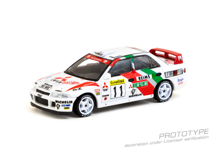 [Preorder] Tarmac Works 1:64 Mitsubishi Lancer Evolution II Rallye Monte-Carlo 1995 - White