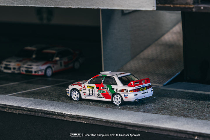 [Preorder] Tarmac Works 1:64 Mitsubishi Lancer Evolution II Rallye Monte-Carlo 1995 - White