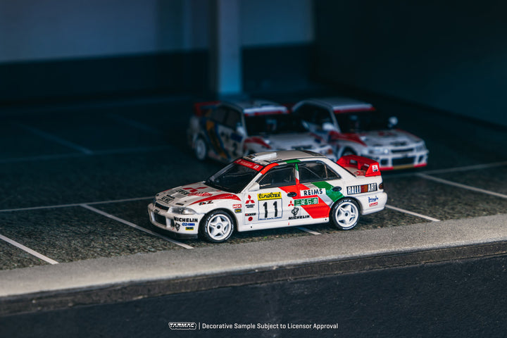 [Preorder] Tarmac Works 1:64 Mitsubishi Lancer Evolution II Rallye Monte-Carlo 1995 - White