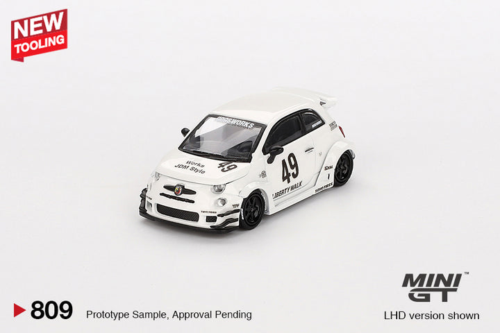 [Preorder] MINIGT 1:64 LB-WORKS x Abas Works ABARTH 595 Gara White MGT00809