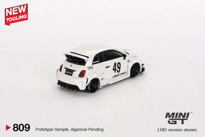 [Preorder] MINIGT 1:64 LB-WORKS x Abas Works ABARTH 595 Gara White MGT00809