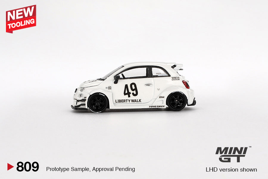 [Preorder] MINIGT 1:64 LB-WORKS x Abas Works ABARTH 595 Gara White MGT00809