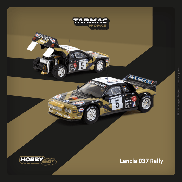 [Preorder] Tarmac Works 1:64 Lancia 037 Rally Rally Catalunya 1985 T64P-TL002-85CAT05