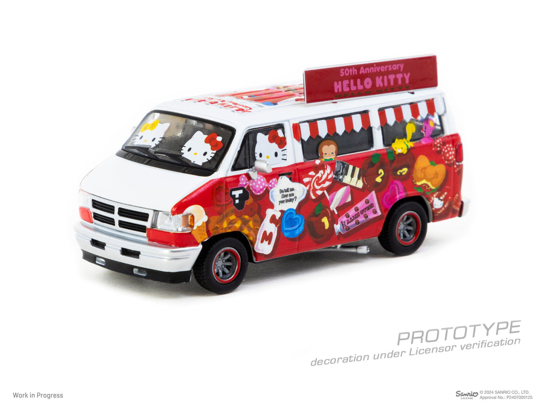 [Preorder] Tarmac Works 1:64 Dodge Van Hello Kitty Food Truck