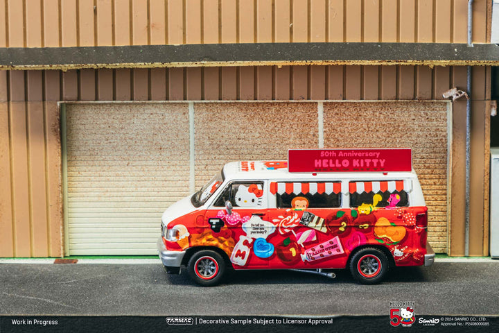 [Preorder] Tarmac Works 1:64 Dodge Van Hello Kitty Food Truck