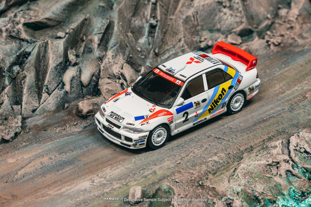 [Preorder] Tarmac Works 1:64 Mitsubishi Lancer Evolution III Hong Kong-Beijing Rally 1995 Winner K. Eriksson / S. Parmander