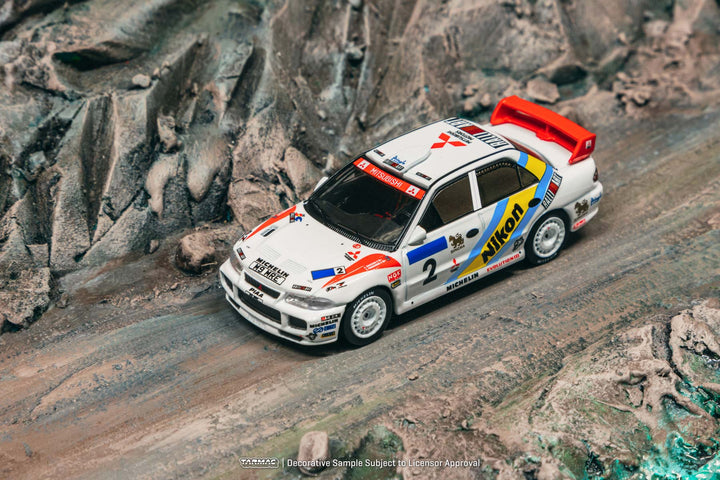 [Preorder] Tarmac Works 1:64 Mitsubishi Lancer Evolution III Hong Kong-Beijing Rally 1995 Winner K. Eriksson / S. Parmander