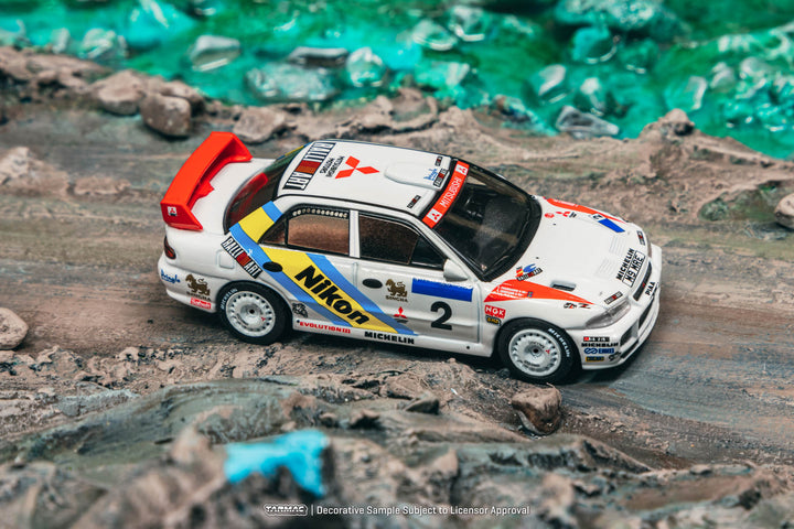 [Preorder] Tarmac Works 1:64 Mitsubishi Lancer Evolution III Hong Kong-Beijing Rally 1995 Winner K. Eriksson / S. Parmander