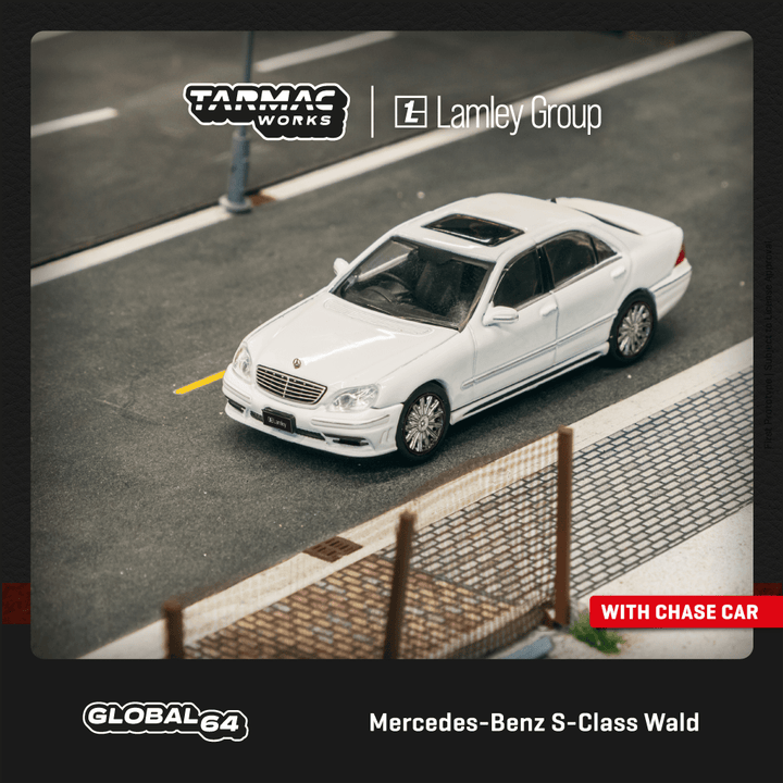 [Preorder] Tarmac Works 1:64 Mercedes-Benz S-Class Wald Alabaster White Lamley Special Edition