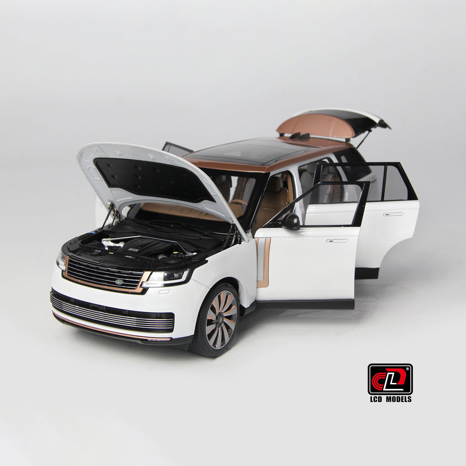 LAND ROVER RANGE ROVER 1/64 白 LCD MODELS LCD 1:64 White 2022 Range Rover Luxury SUV Sports Model
