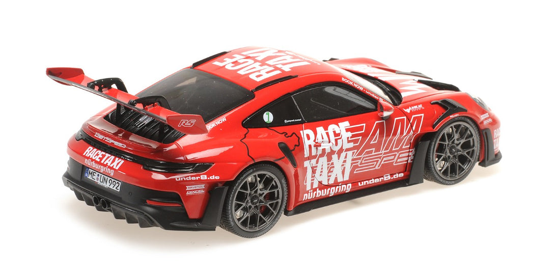 [Preorder] MINICHAMPS 1:43 PORSCHE 911 (992) GT3RS 2024 RED GETSPEED RACE TAXI