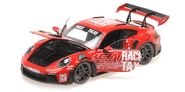 [Preorder] MINICHAMPS 1:18 PORSCHE 911 (992) GT3RS 2024 RED GETSPEED RACE TAXI