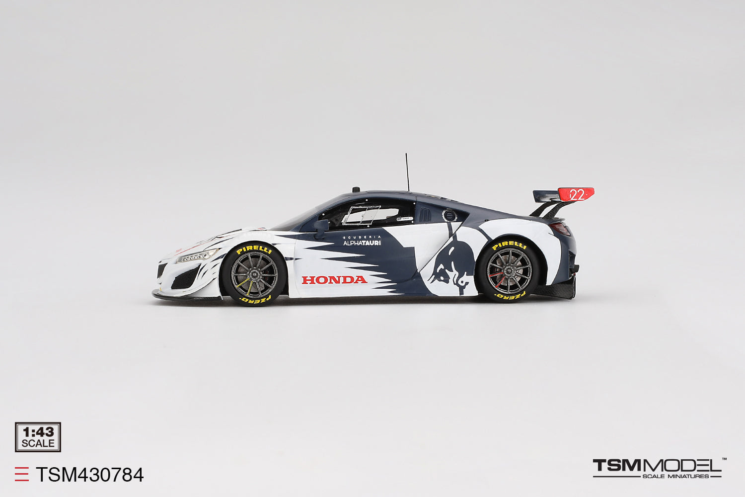 TSM 1:43 Honda NSX GT3 EVO AlphaTauri Yuki Tsunoda 2023 Red Bull