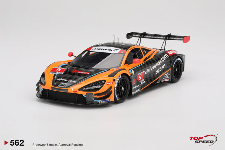 [Preorder] Topspeed 1:18 McLaren 720S GT3 EVO #9 Pfaff Motorsport 2024 IMSA Daytona 24 Hrs