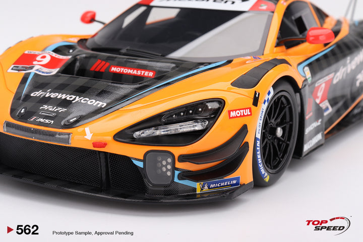 [Preorder] Topspeed 1:18 McLaren 720S GT3 EVO #9 Pfaff Motorsport 2024 IMSA Daytona 24 Hrs