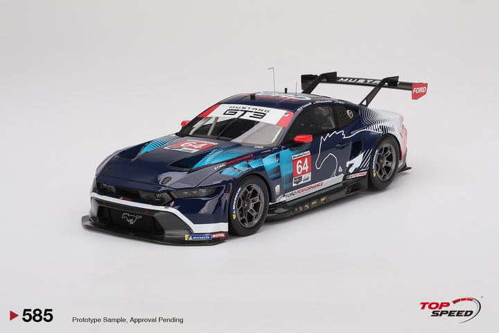 [Preorder] Topspeed 1:18 Ford Mustang GT3 #64 Ford Multimatic Motorsports 2024 IMSA Daytona 24 Hrs