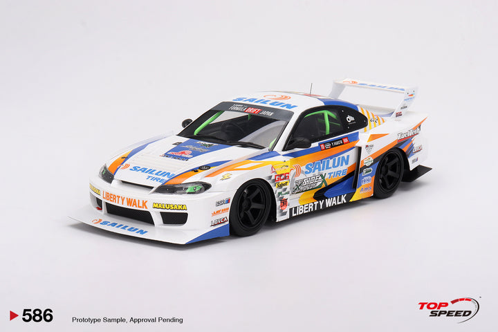 [Preorder] Topspeed 1:18 Nissan LB-Super Silhouette S15 SILVIA #555 2023 Formula Drift Japan