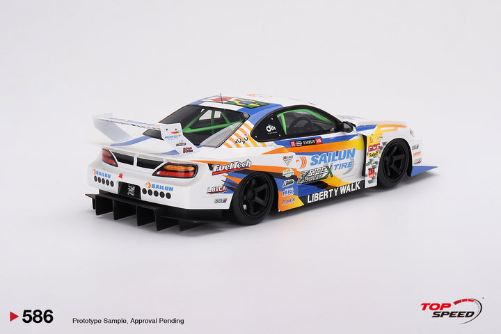 [Preorder] Topspeed 1:18 Nissan LB-Super Silhouette S15 SILVIA #555 2023 Formula Drift Japan