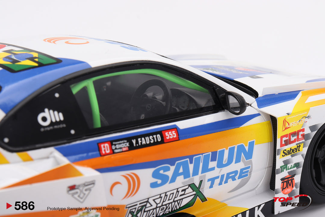 [Preorder] Topspeed 1:18 Nissan LB-Super Silhouette S15 SILVIA #555 2023 Formula Drift Japan