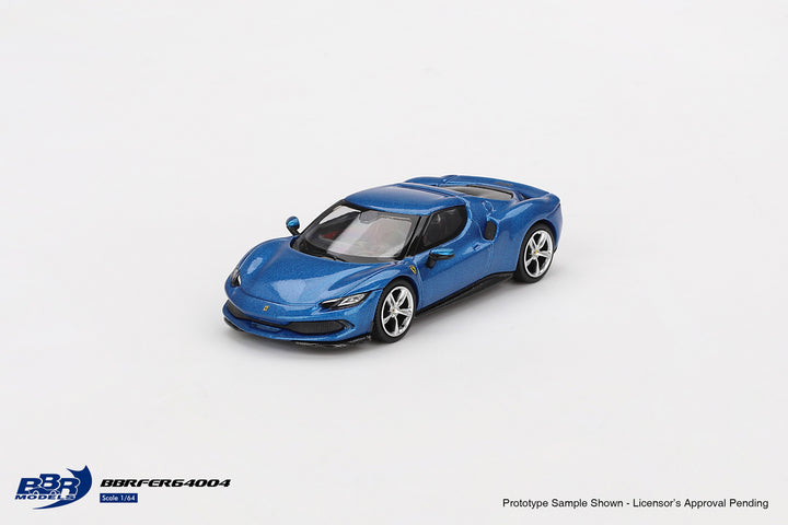 [Preorder] BBR Model 1:64 Ferrari 296 GTB Blu Corsa