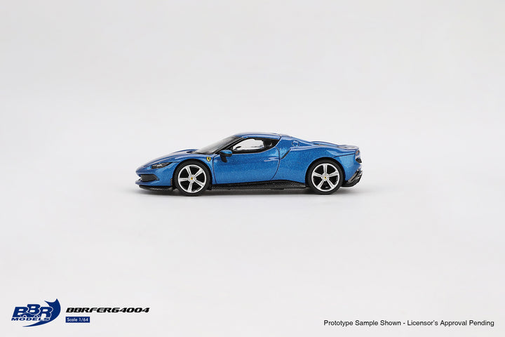 [Preorder] BBR Model 1:64 Ferrari 296 GTB Blu Corsa