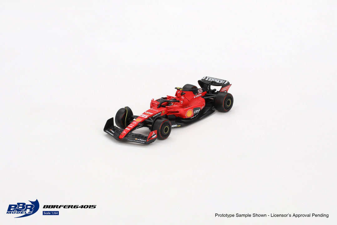 [Preorder] BBR Model 1:64 Ferrari SF23 #55 C. Sainz 2023 Bahrain GP